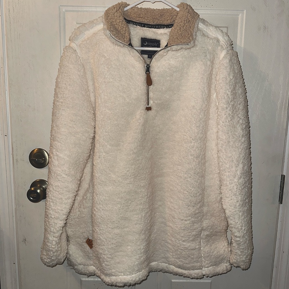 Simply Southern Sherpa pullover jacket 🧥